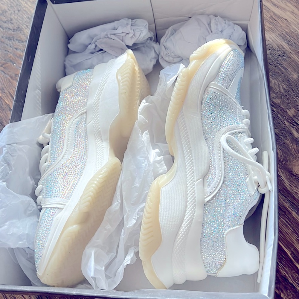 Chunky AKIRA Diamond Studded Tennis Shoes